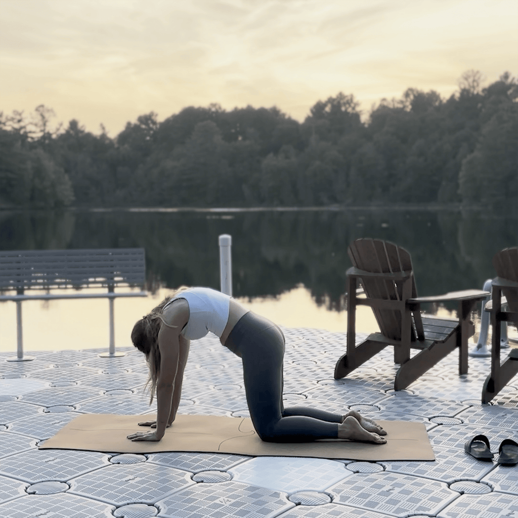 Crk's Organic Cork Yoga Mat with Recycled Natural Rubber, 4mm Thick • The Wave Mat