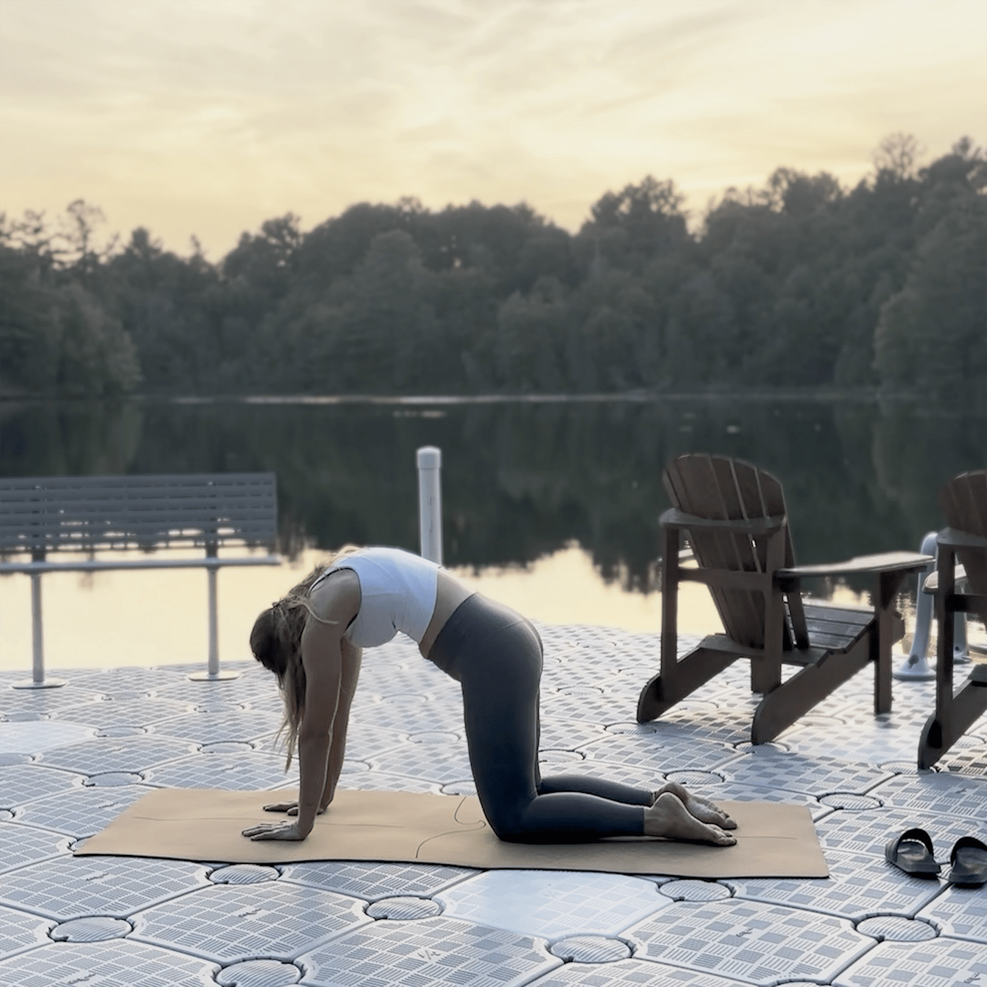 Crk's Organic Cork Yoga Mat with Recycled Natural Rubber, 4mm Thick • The Wave Mat