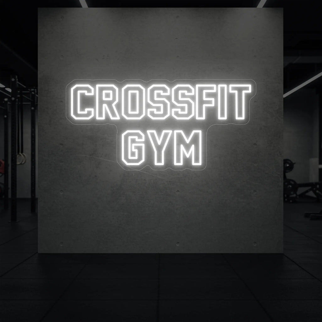 Enseigne lumineuse de salle de sport CrossFit