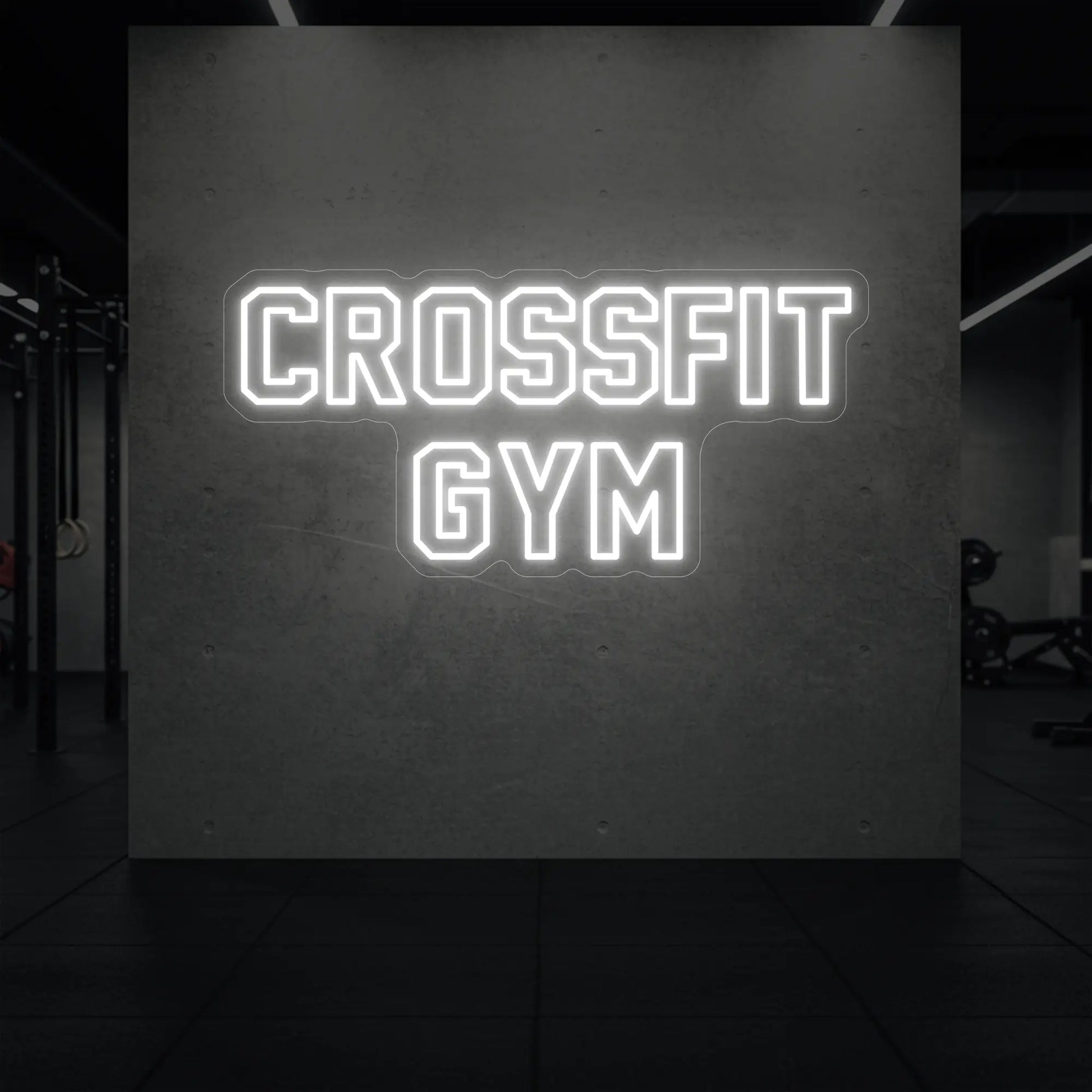 Enseigne lumineuse de salle de sport CrossFit
