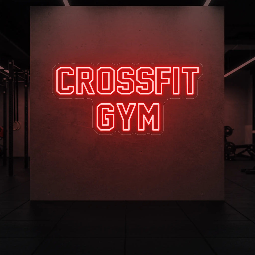 Enseigne lumineuse de salle de sport CrossFit