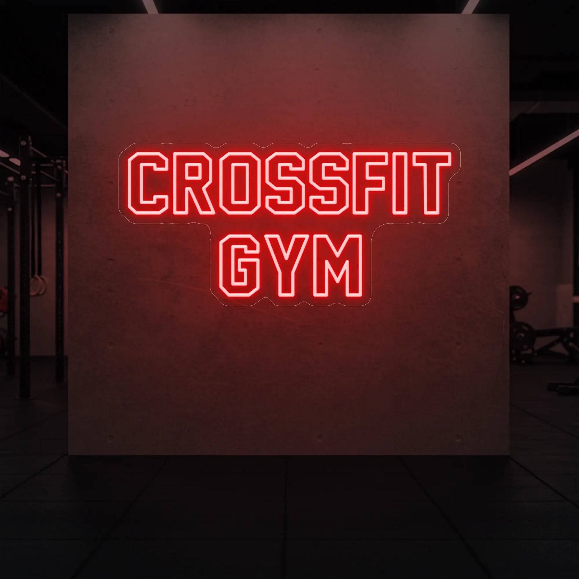 Enseigne lumineuse de salle de sport CrossFit
