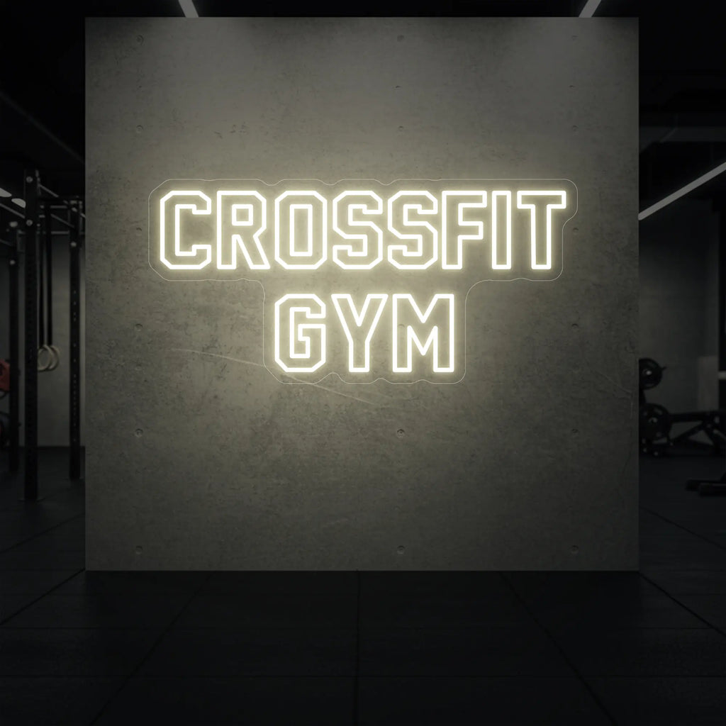 Enseigne lumineuse de salle de sport CrossFit