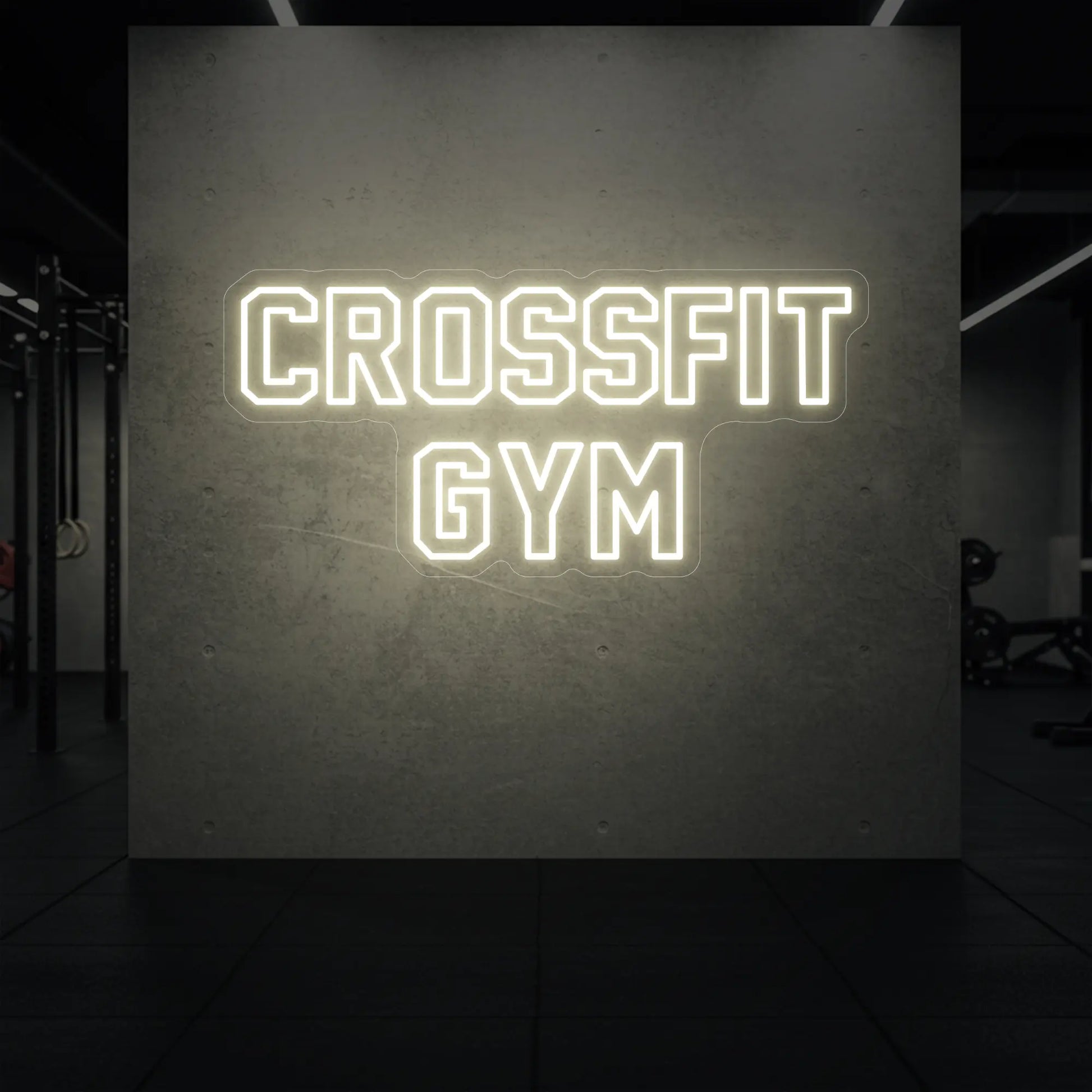 Enseigne lumineuse de salle de sport CrossFit