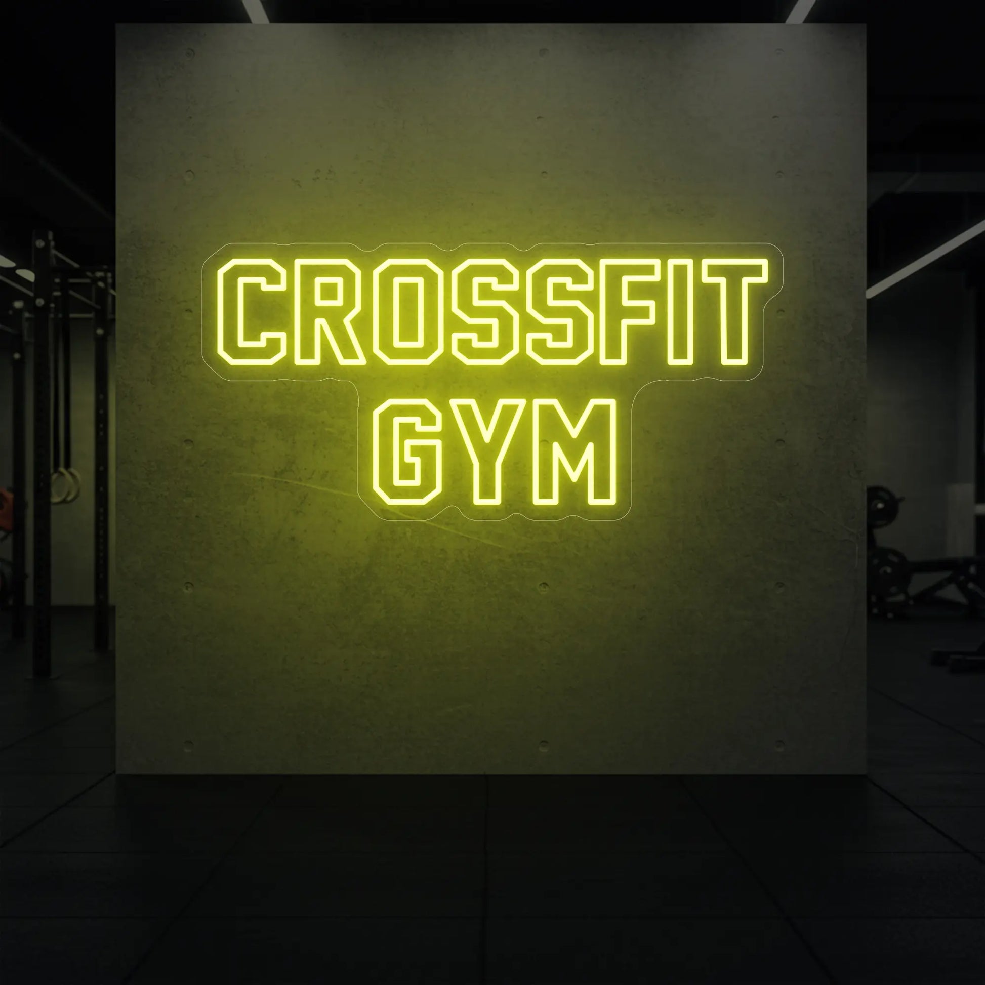 Enseigne lumineuse de salle de sport CrossFit