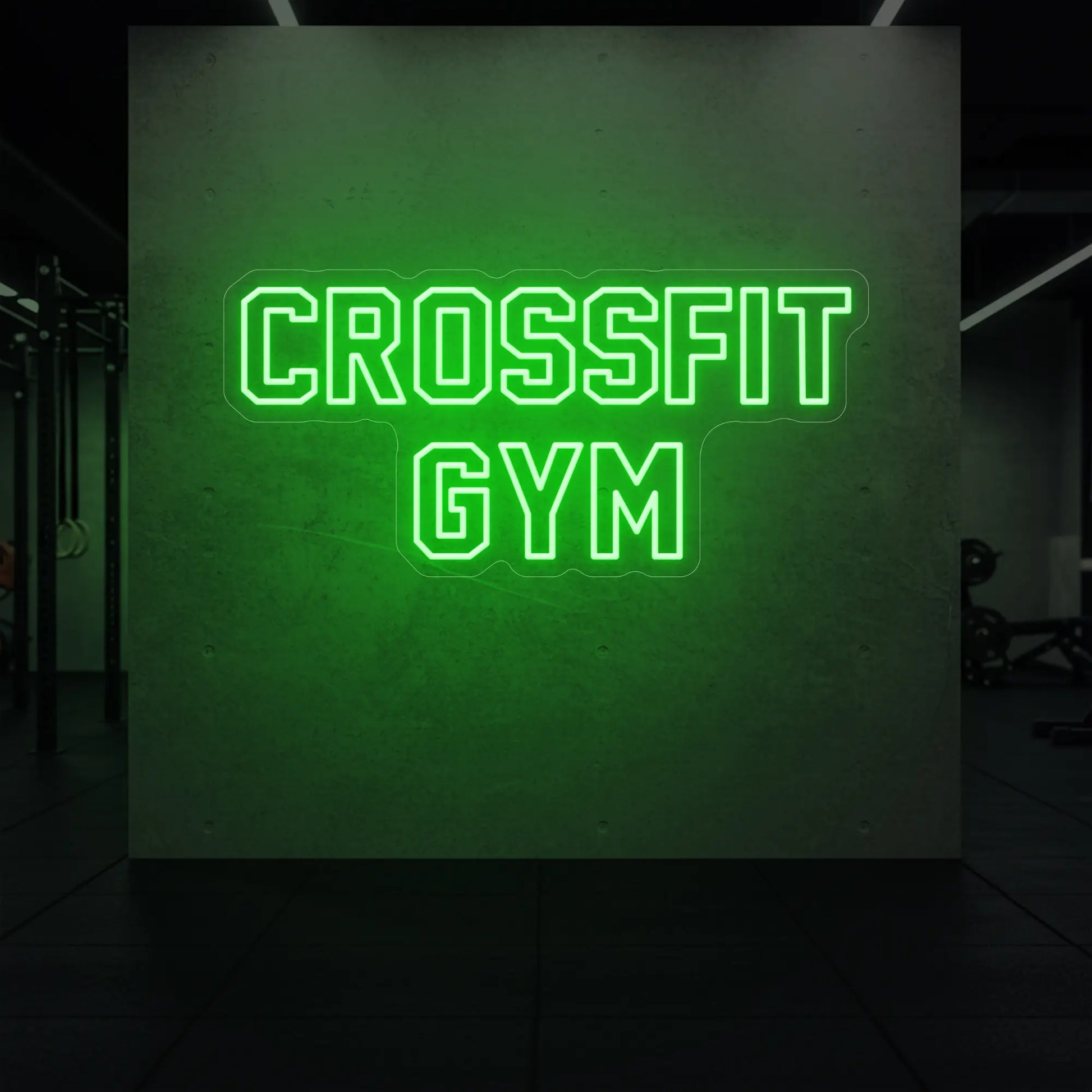 Enseigne lumineuse de salle de sport CrossFit