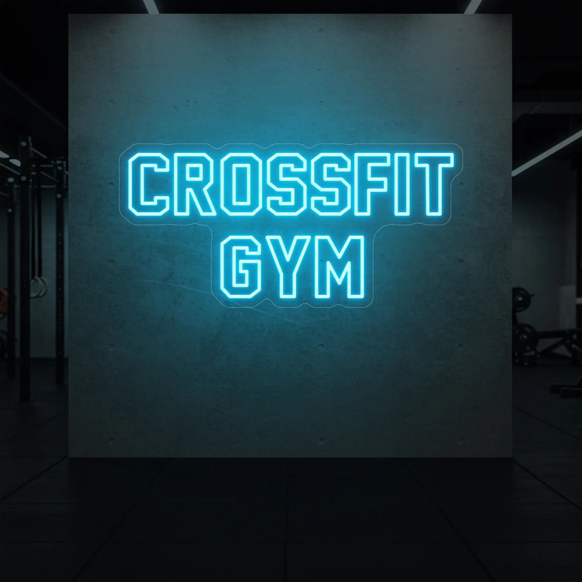 Enseigne lumineuse de salle de sport CrossFit