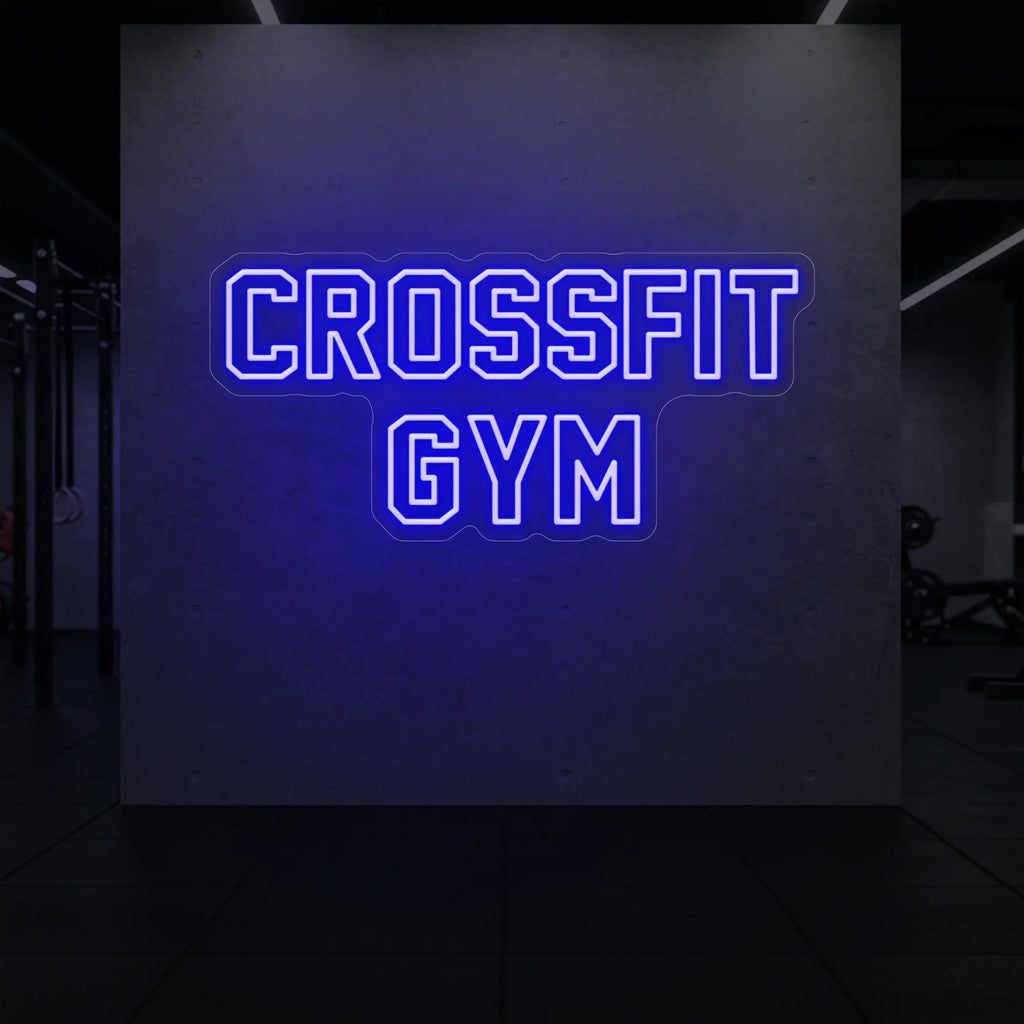 Enseigne lumineuse de salle de sport CrossFit