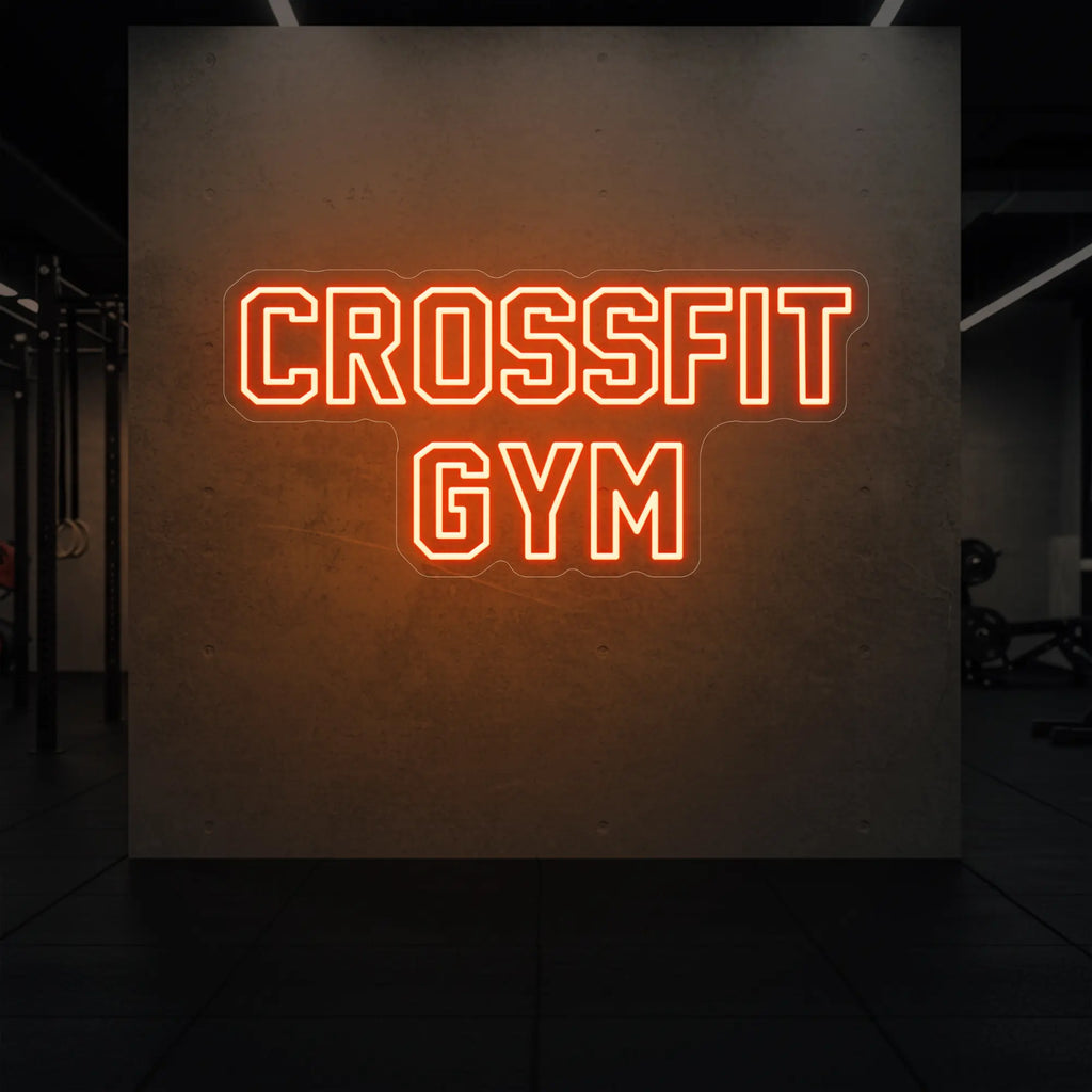 Enseigne lumineuse de salle de sport CrossFit