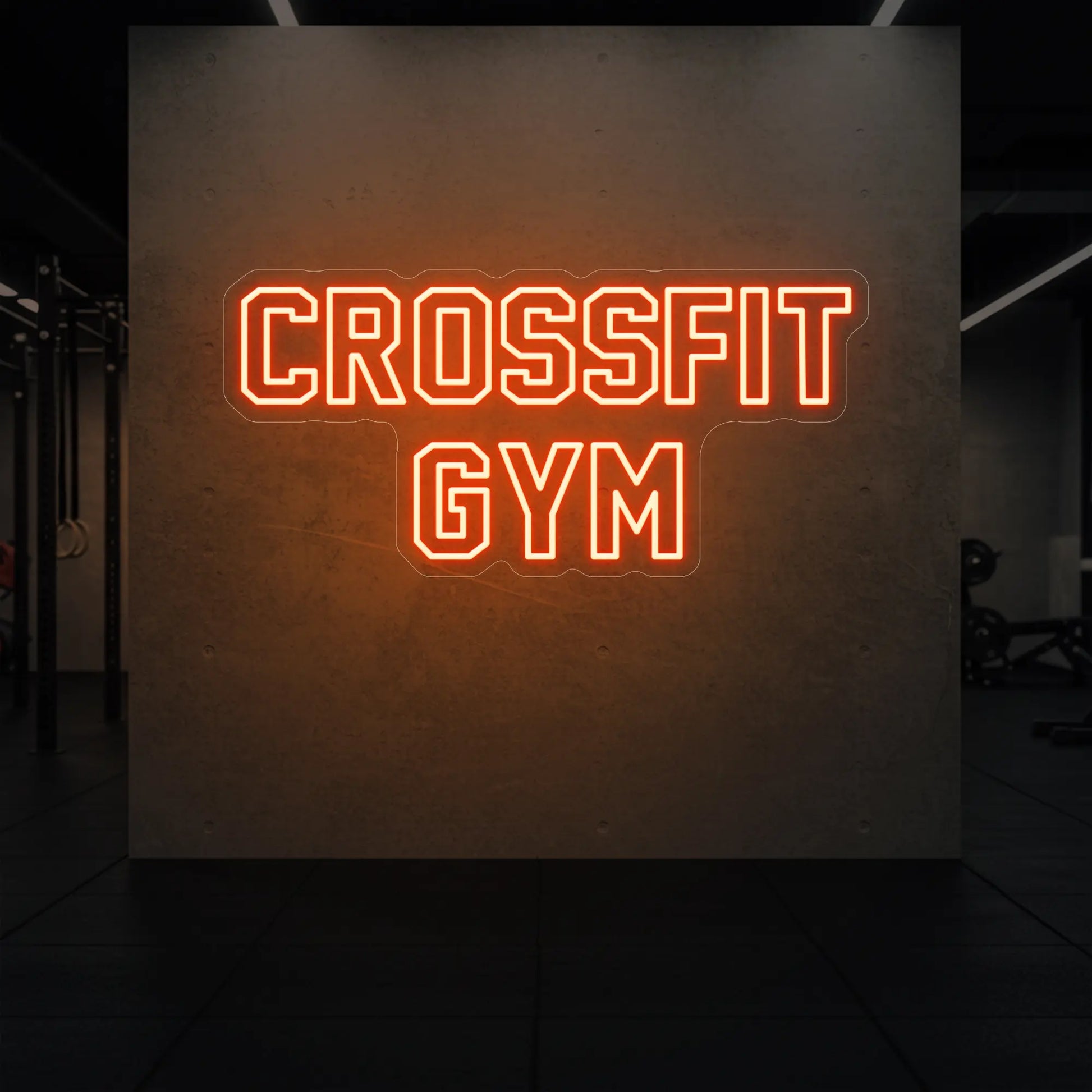 Enseigne lumineuse de salle de sport CrossFit