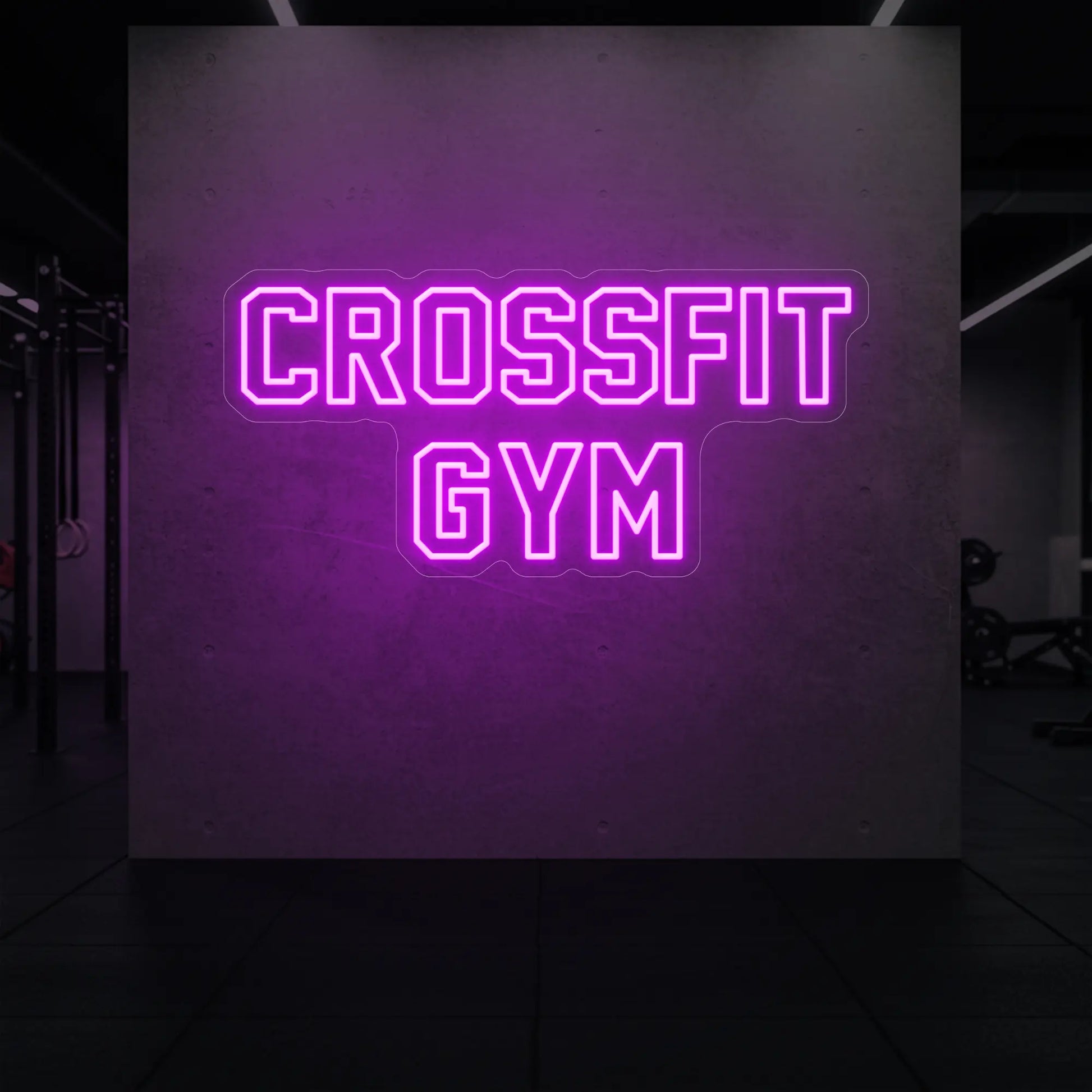 Enseigne lumineuse de salle de sport CrossFit