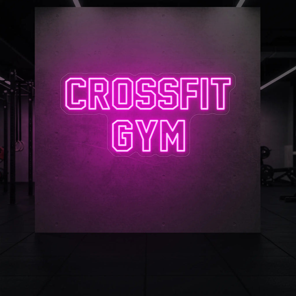 Enseigne lumineuse de salle de sport CrossFit