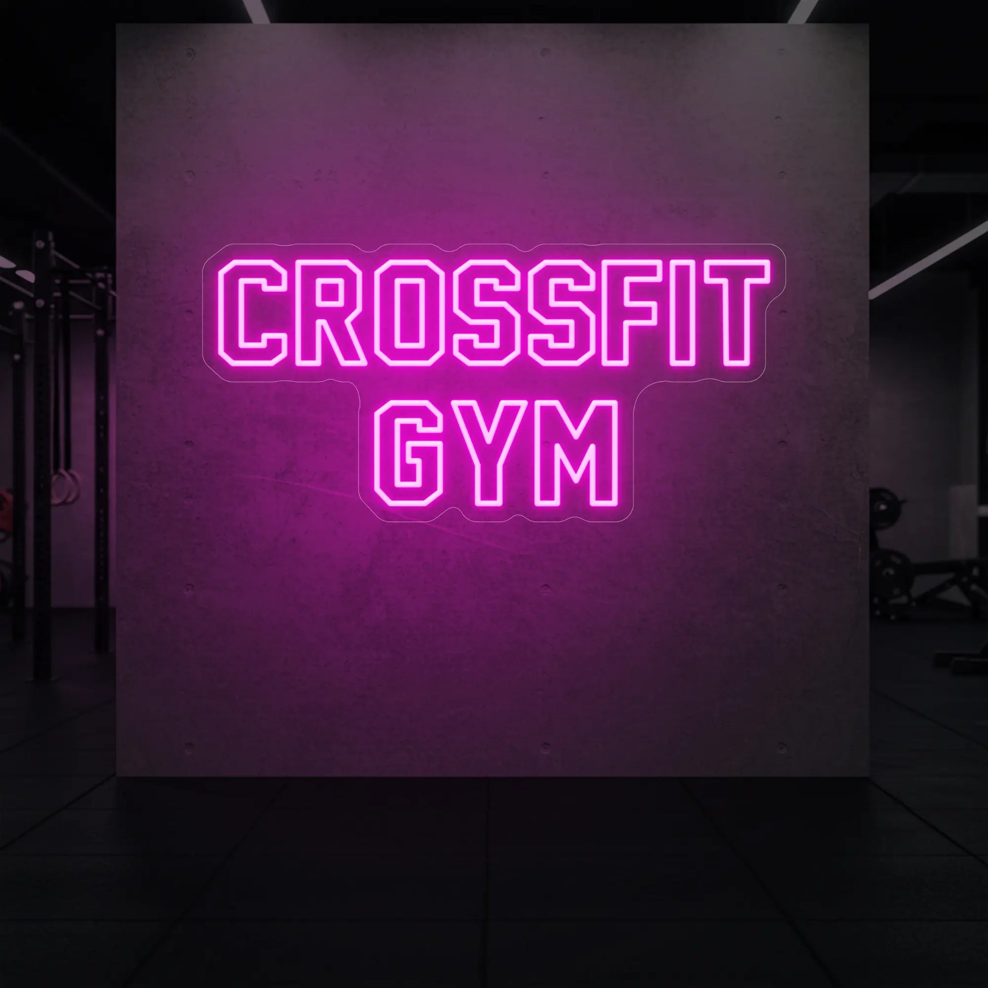 Enseigne lumineuse de salle de sport CrossFit