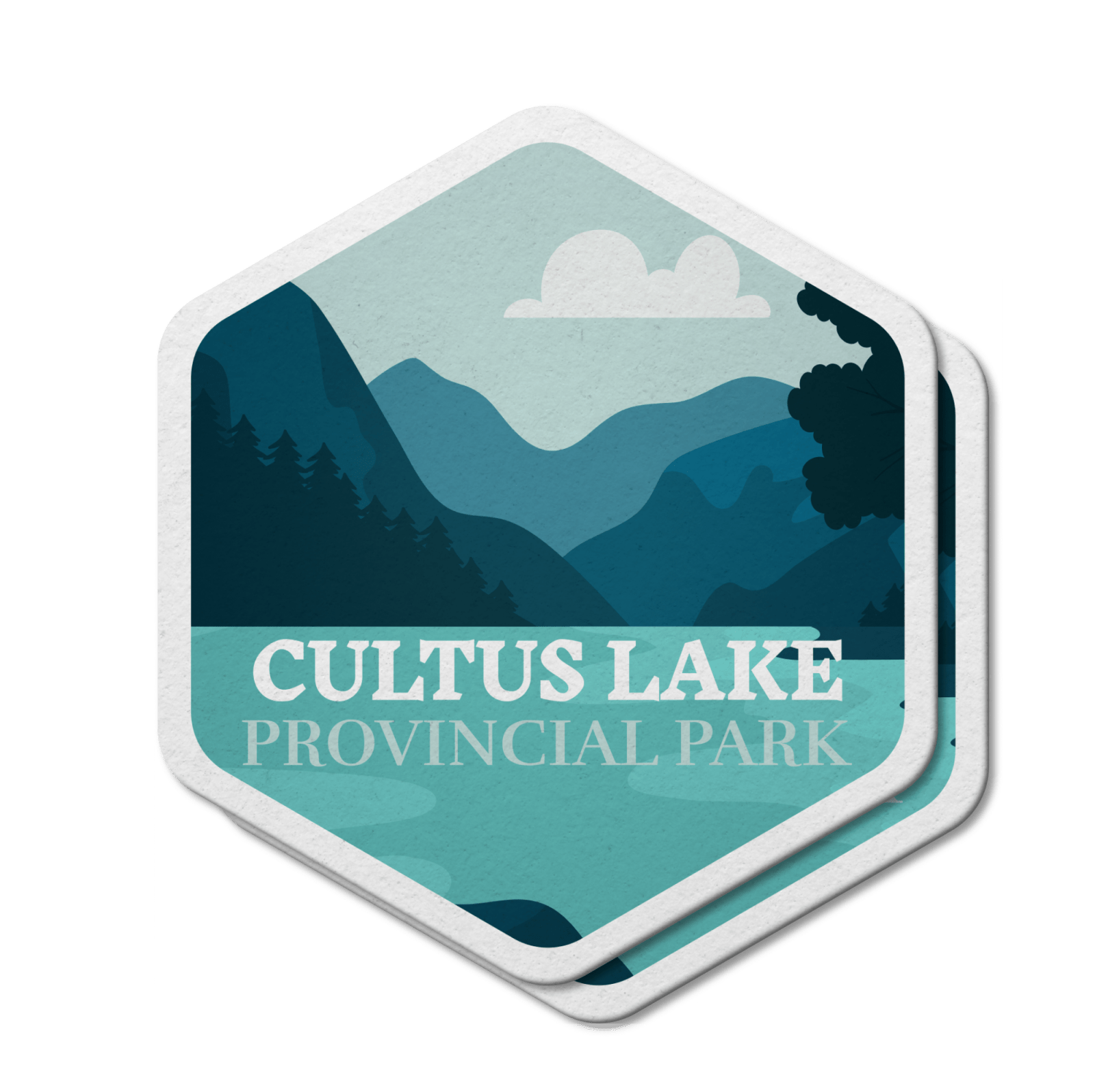 Cultus Lake British Columbia Provincial Park Waterproof Vinyl Sticker, Canada Parks