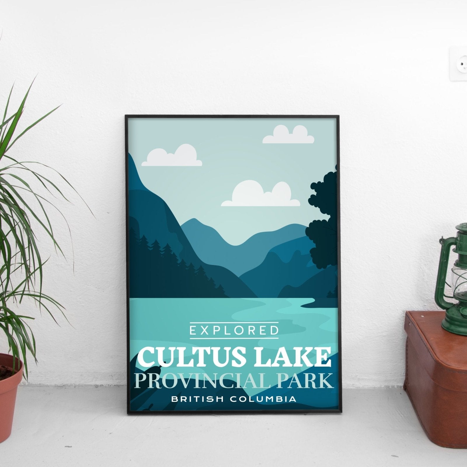 Cultus Lake Provincial Park 'Explored' Poster, Canada Parks