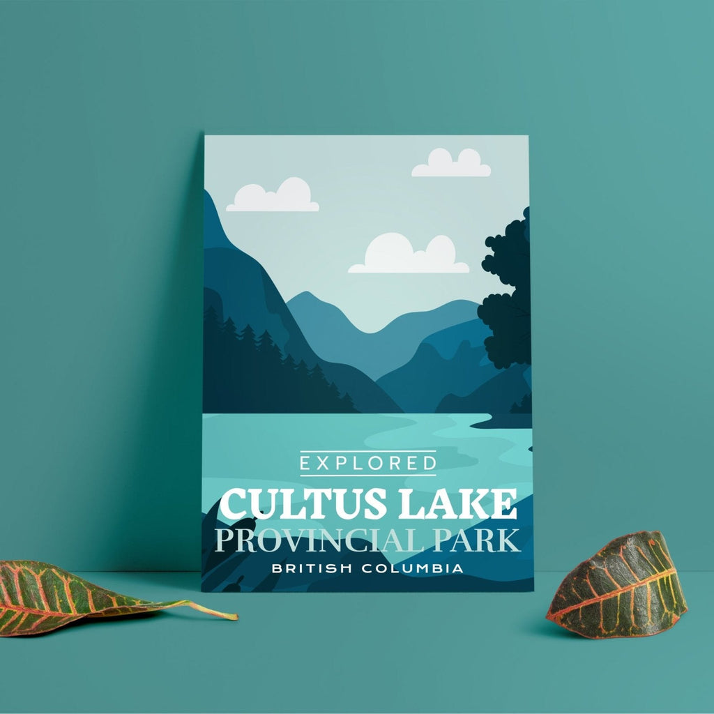 Cultus Lake Provincial Park 'Explored' Poster, Canada Parks