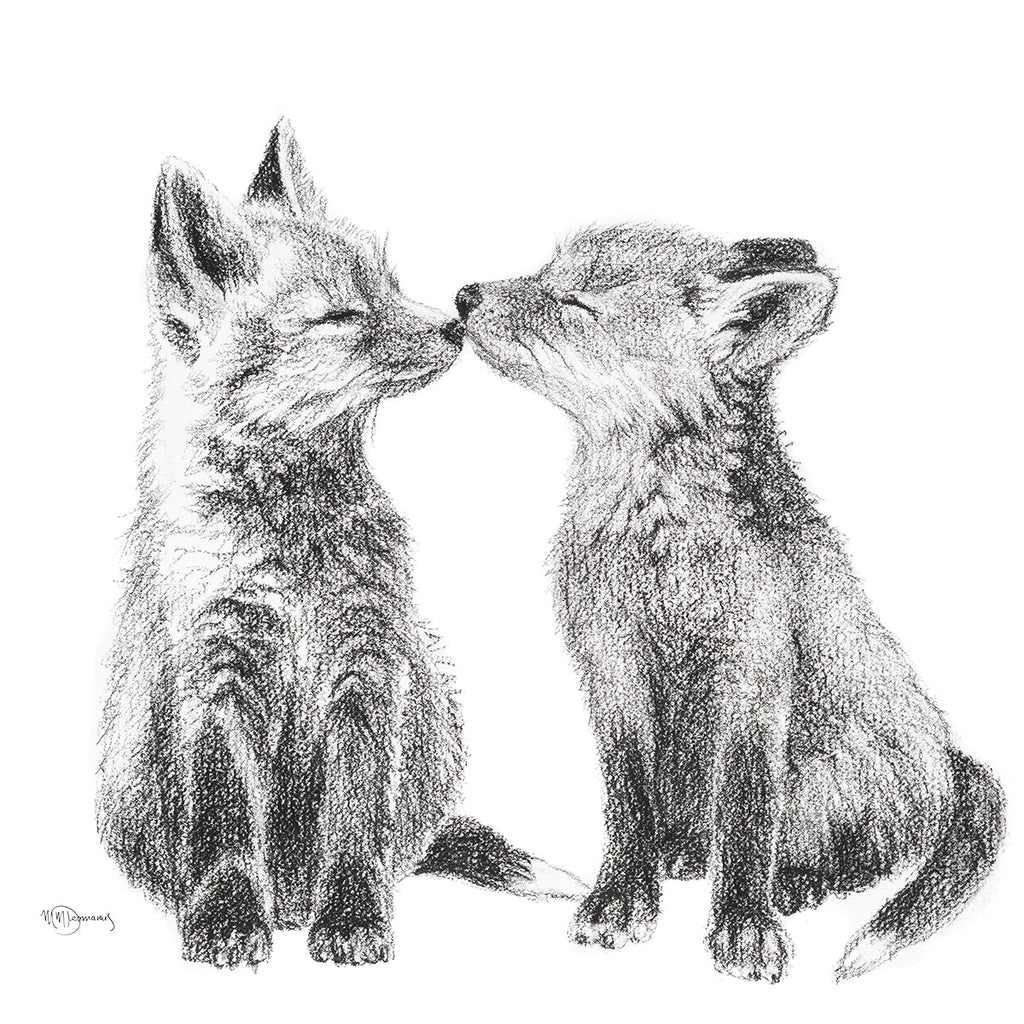 Cute Baby Foxes Greeting Card