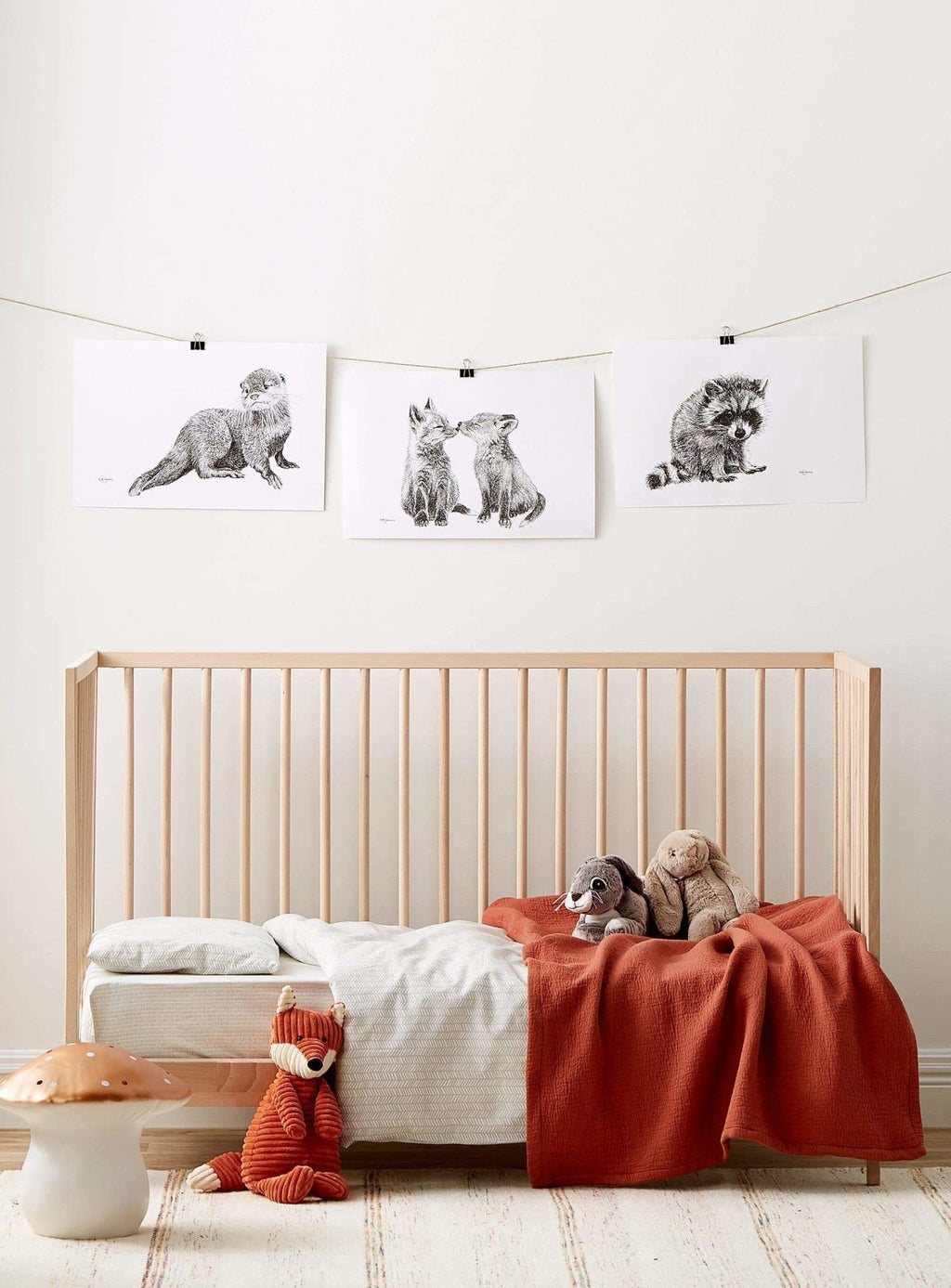 Cute Baby Otter - art print