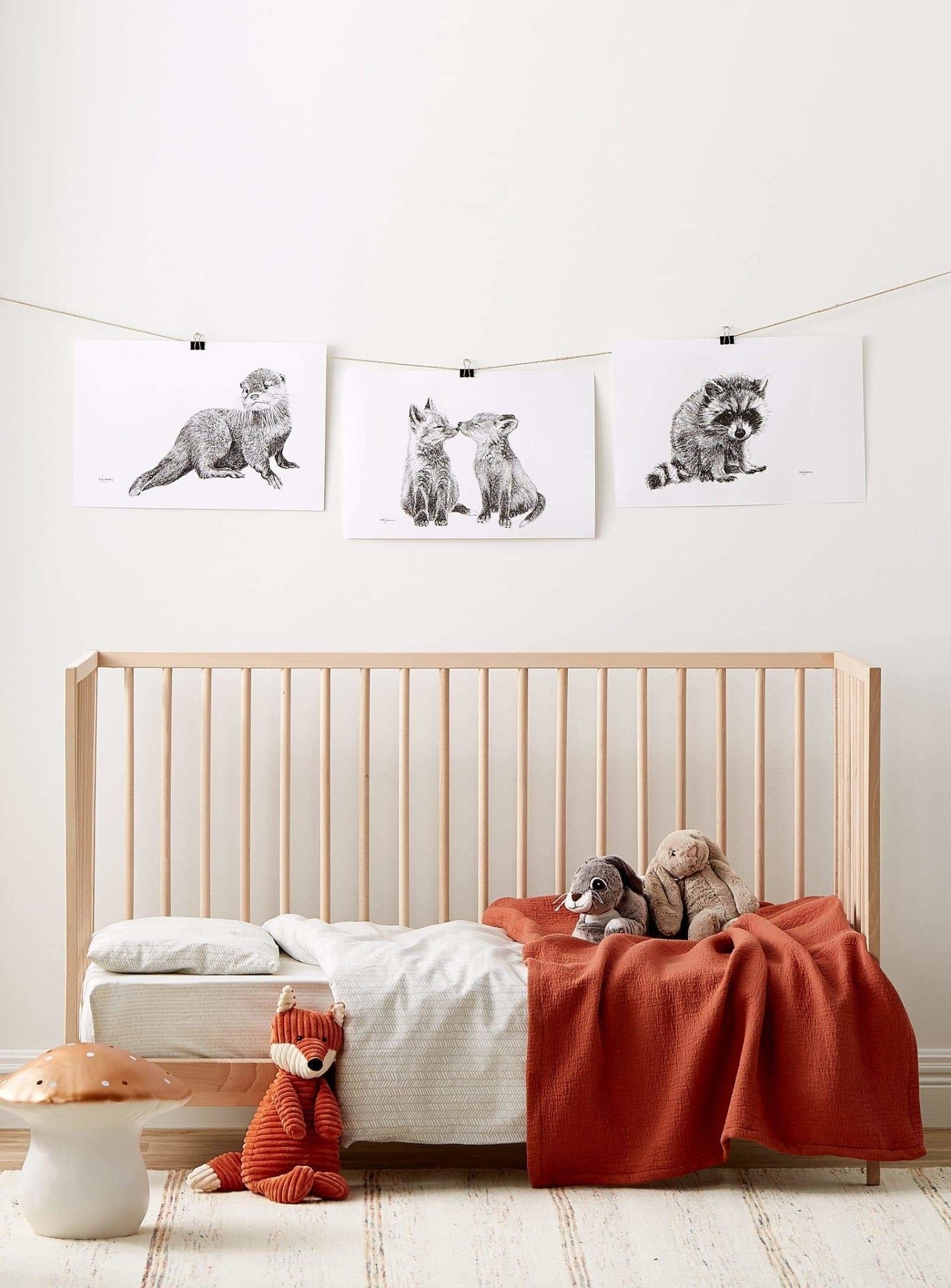 Cute Baby Otter - art print