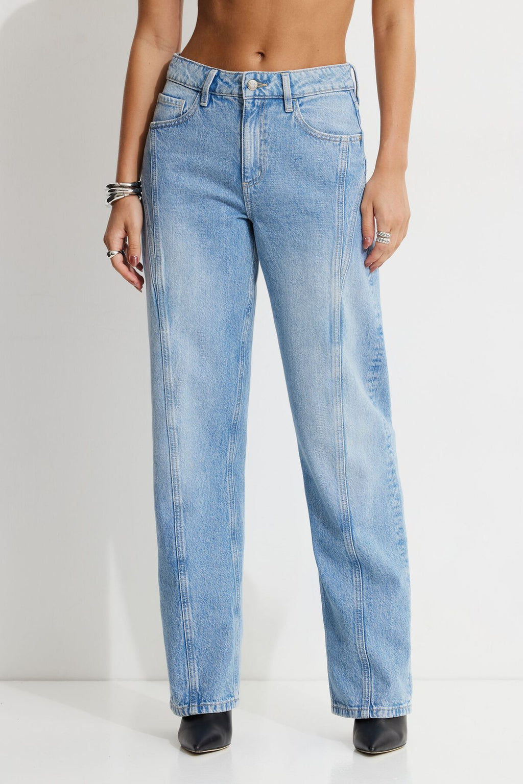 Mika Relaxed Straight Twisted Seam Jeans