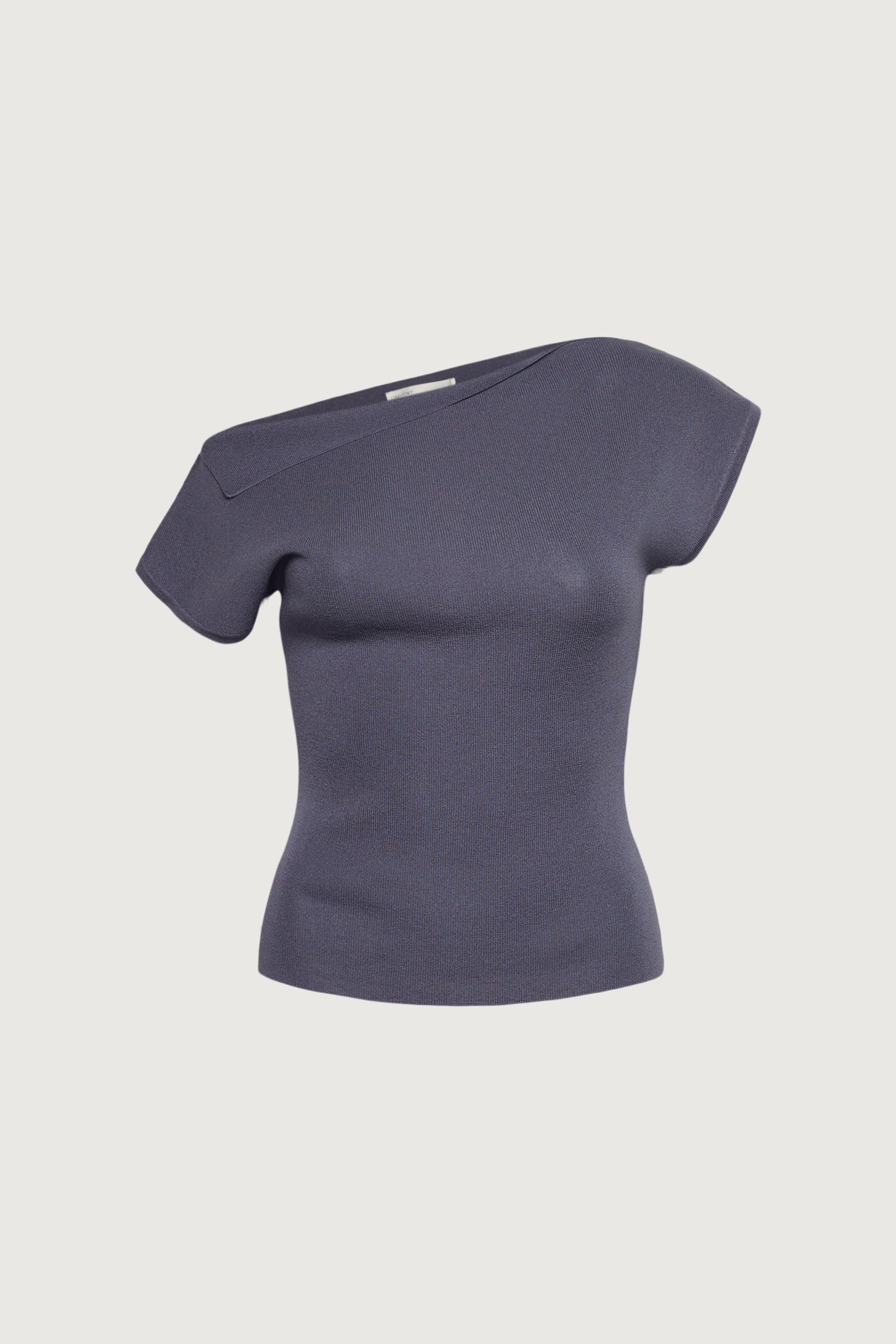 PULL À MANCHES COURTES ET ÉPAULES DÉNUDÉES ASYMÉTRIQUES