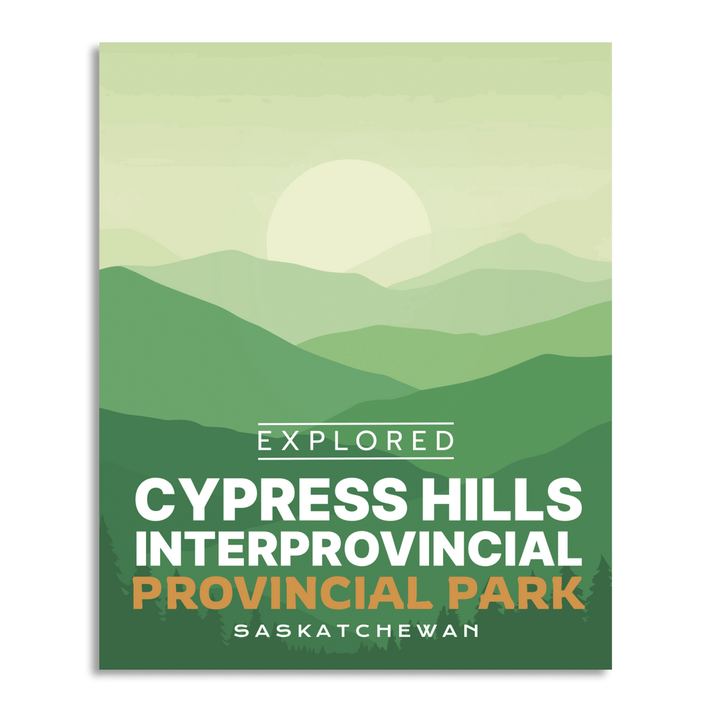 Cypress Hills Provincial Park 'Explored' Poster, Canada Parks