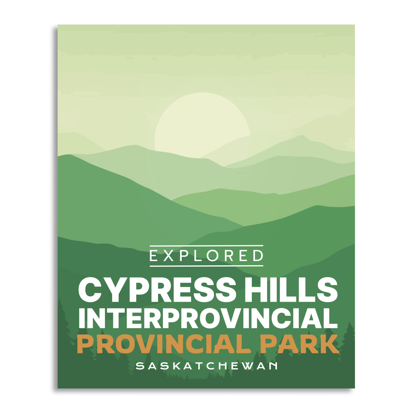 Cypress Hills Provincial Park 'Explored' Poster, Canada Parks