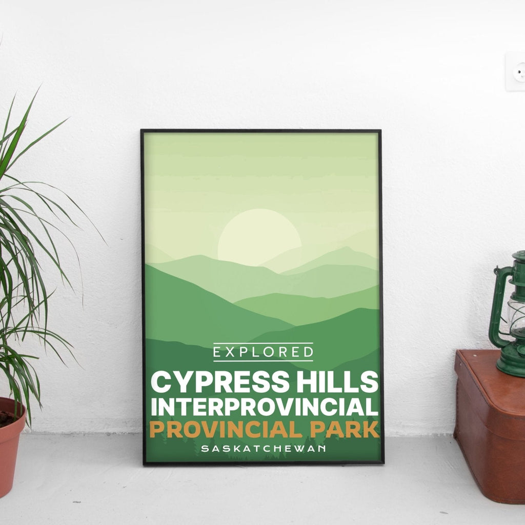 Cypress Hills Provincial Park 'Explored' Poster, Canada Parks