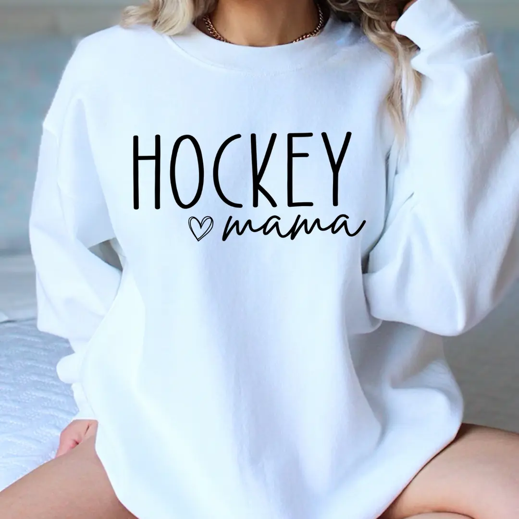 Hockey Mama Shirt, Crewneck Sweatshirt & Hoodie – Rustic Girls