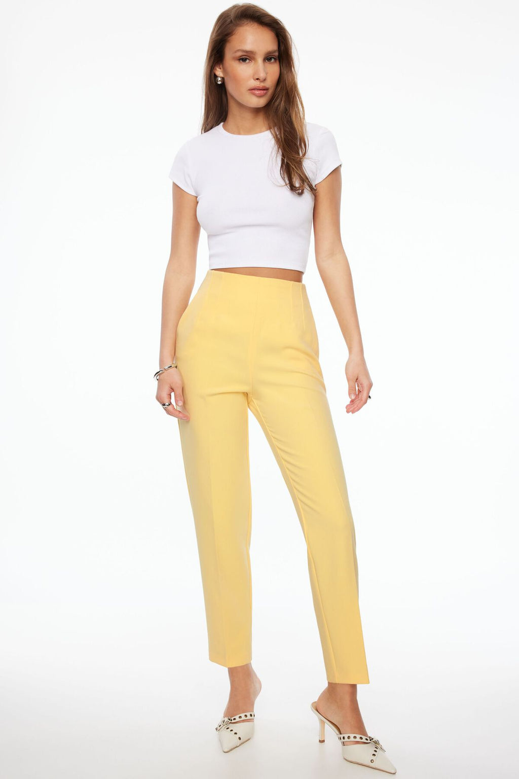 Pantalon slim Kendall à fermeture éclair latérale