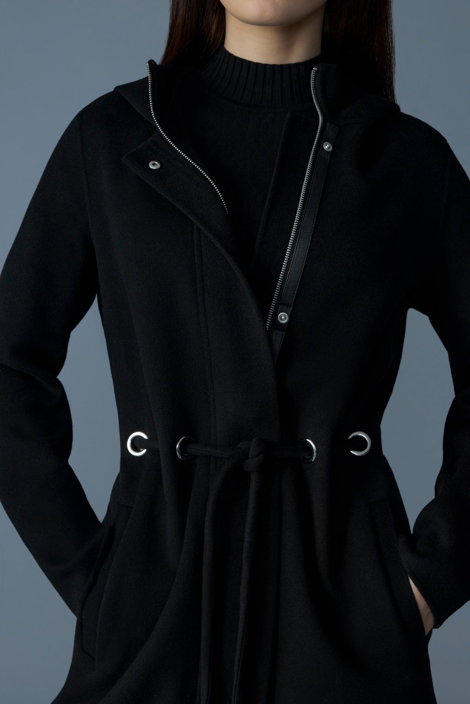 Manteau en laine fait main BLITHE