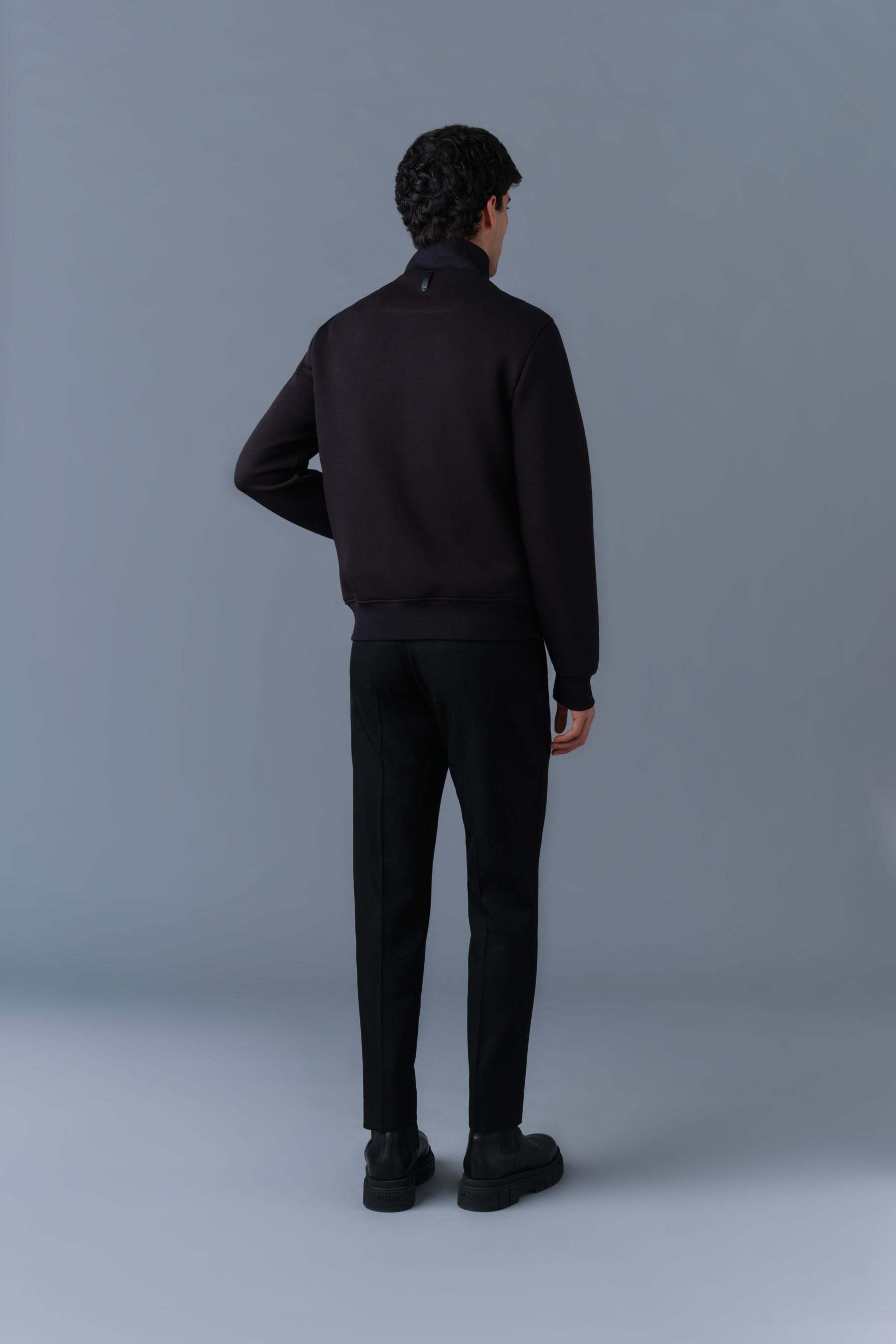 COLLIN-R Nano Down Mixed Media Bomber Jacket