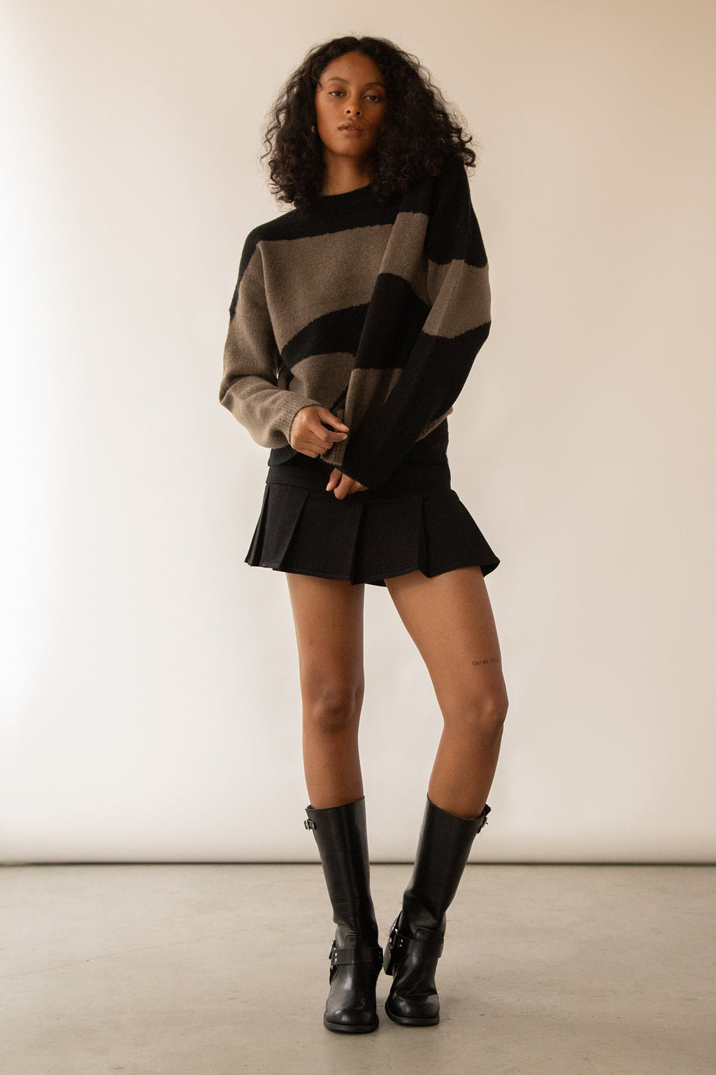 PULL INTARSIA SURDIMENSIONNÉ