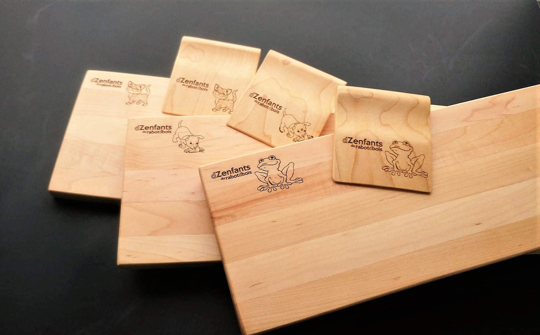 Wooden Knife and Cutting Board Set for Kids