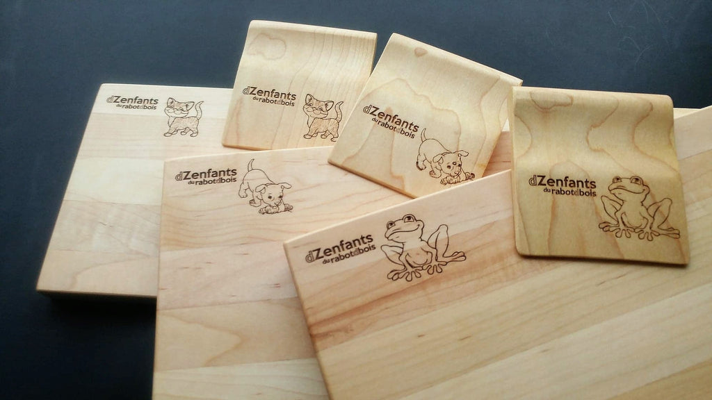 Wooden Knife and Cutting Board Set for Kids