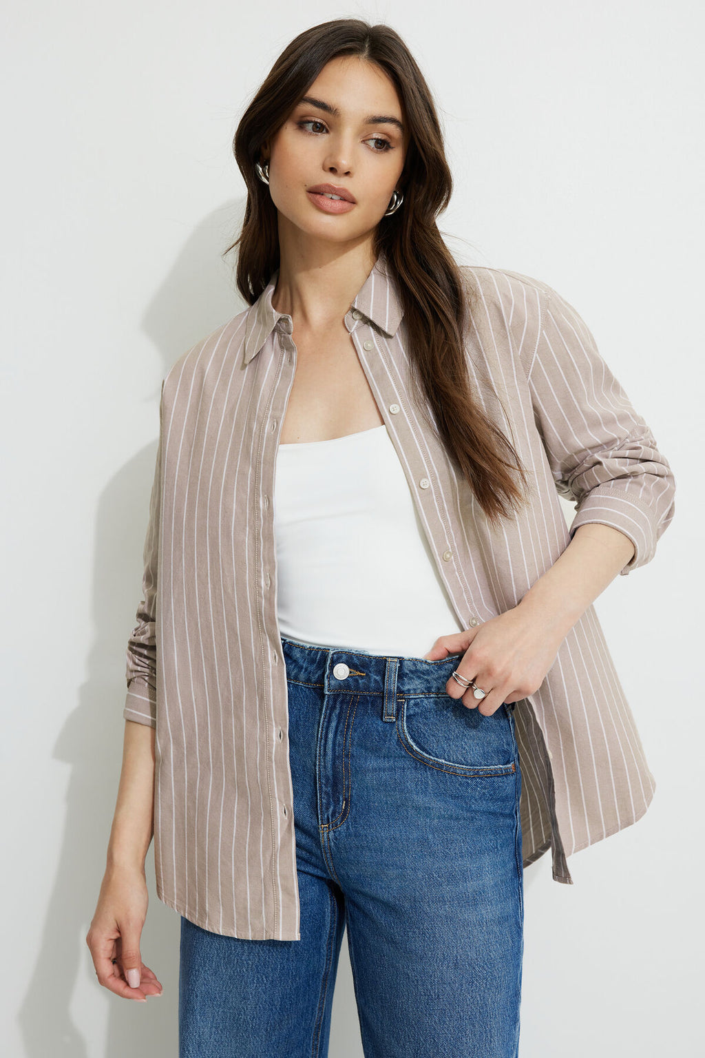 Chemise Oxford rayée Sutton