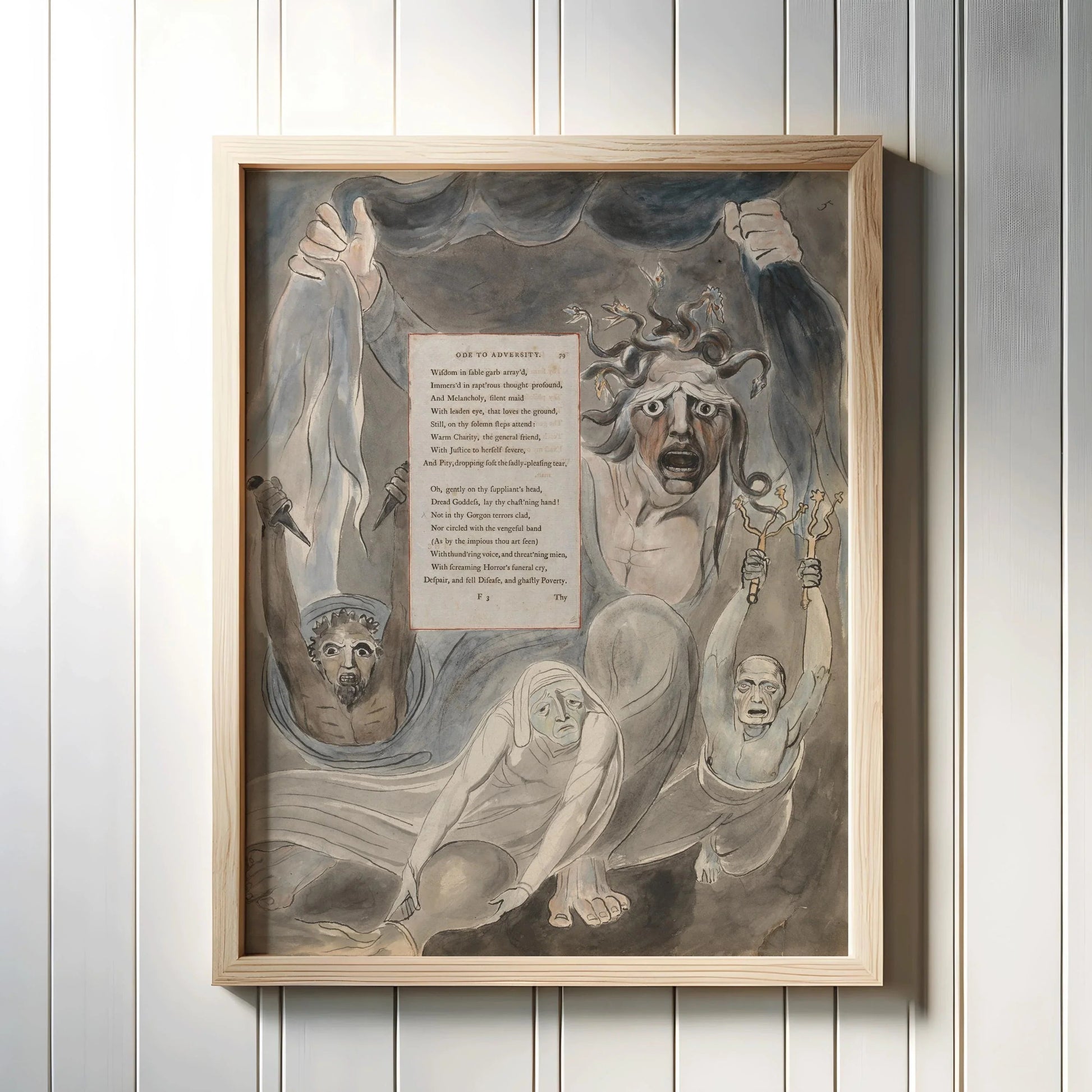Ensemble d'affiches murales Visions obscures : Illustrations spirituelles mythiques