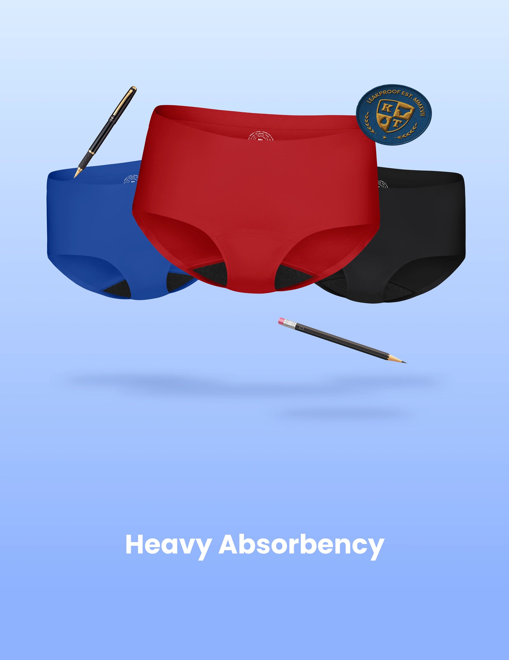Teen Super Leakproof® No-Show Boyshort 3-Pack