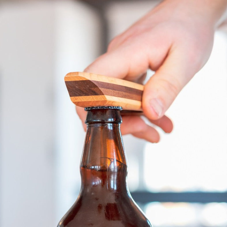 Versatile Wooden Bottle Opener 'The Ultimate D-Cap'