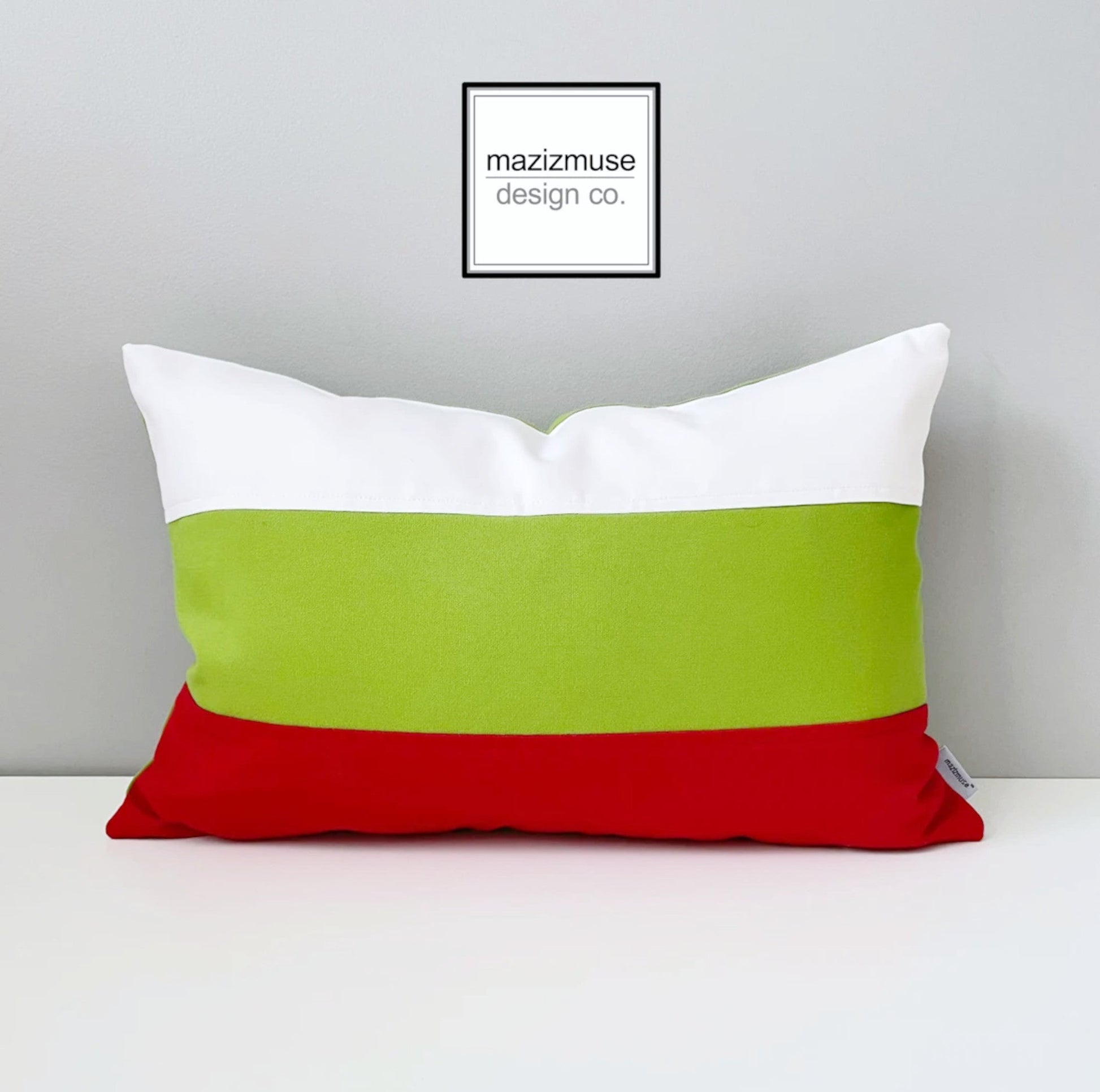 Housse de coussin drapeau bulgare, décoration d'extérieur Sunbrella® 