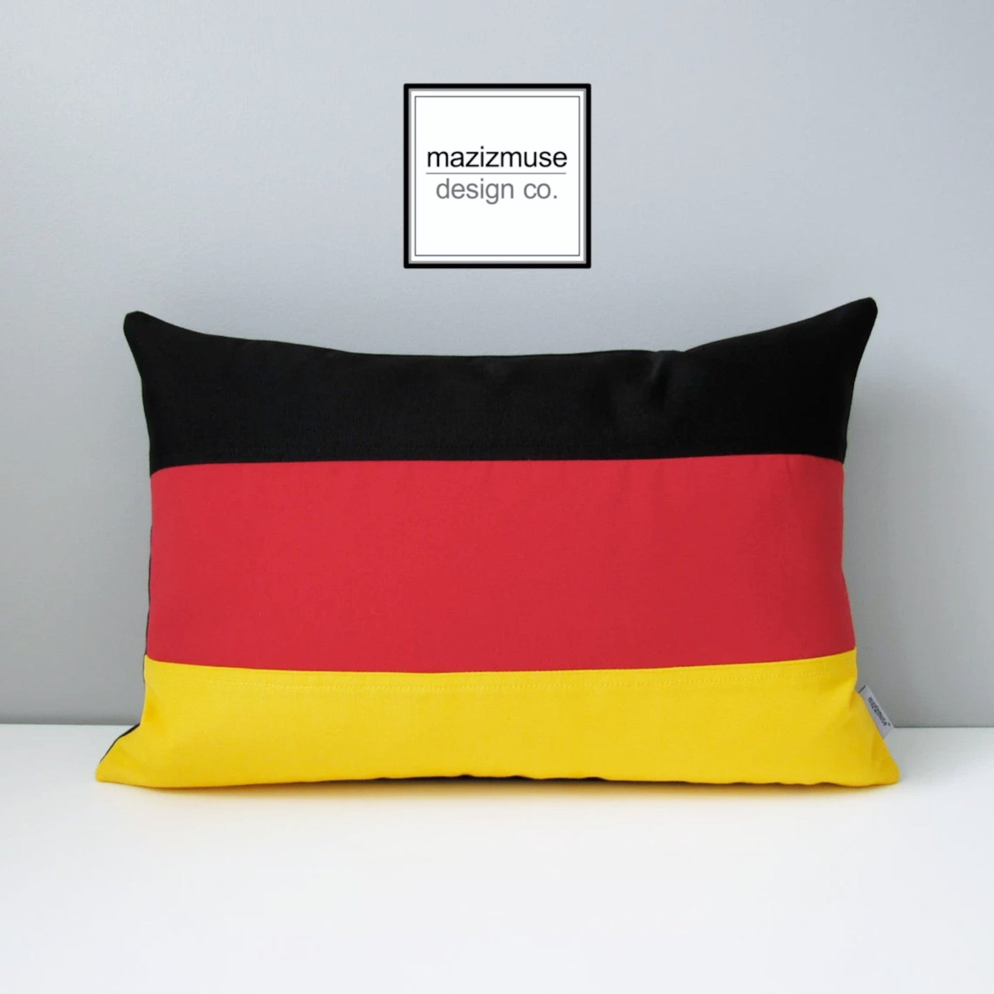 Housse de coussin décorative drapeau allemand, coussins d'extérieur Sunbrella® Allemagne 