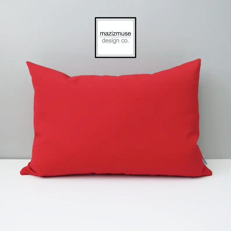 Housse de coussin d'extérieur Jockey Red Sunbrella®, coussin décoratif
