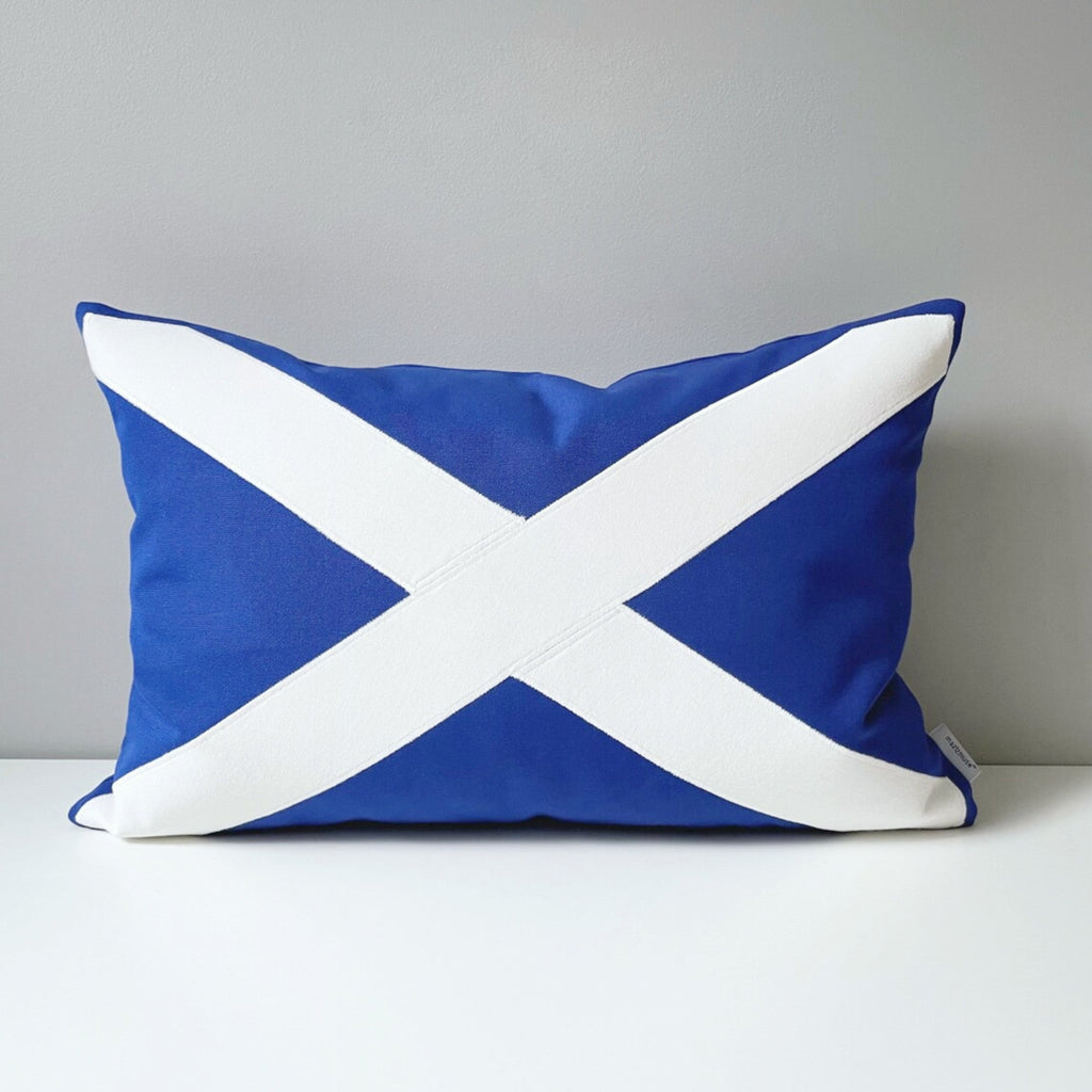 Scotland Flag Pillow Cover, Scottish Outdoor Sunbrella® Cushion Cover
