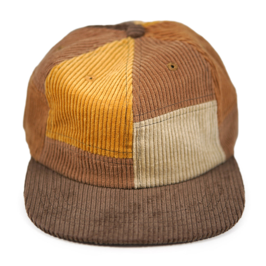 Chapeau patchwork en velours côtelé