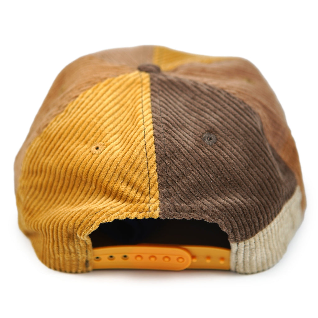 Chapeau patchwork en velours côtelé