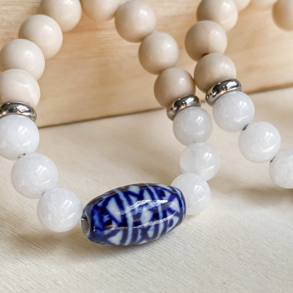 Boucles d'oreilles bohèmes pendantes en pierres naturelles | NAXOS