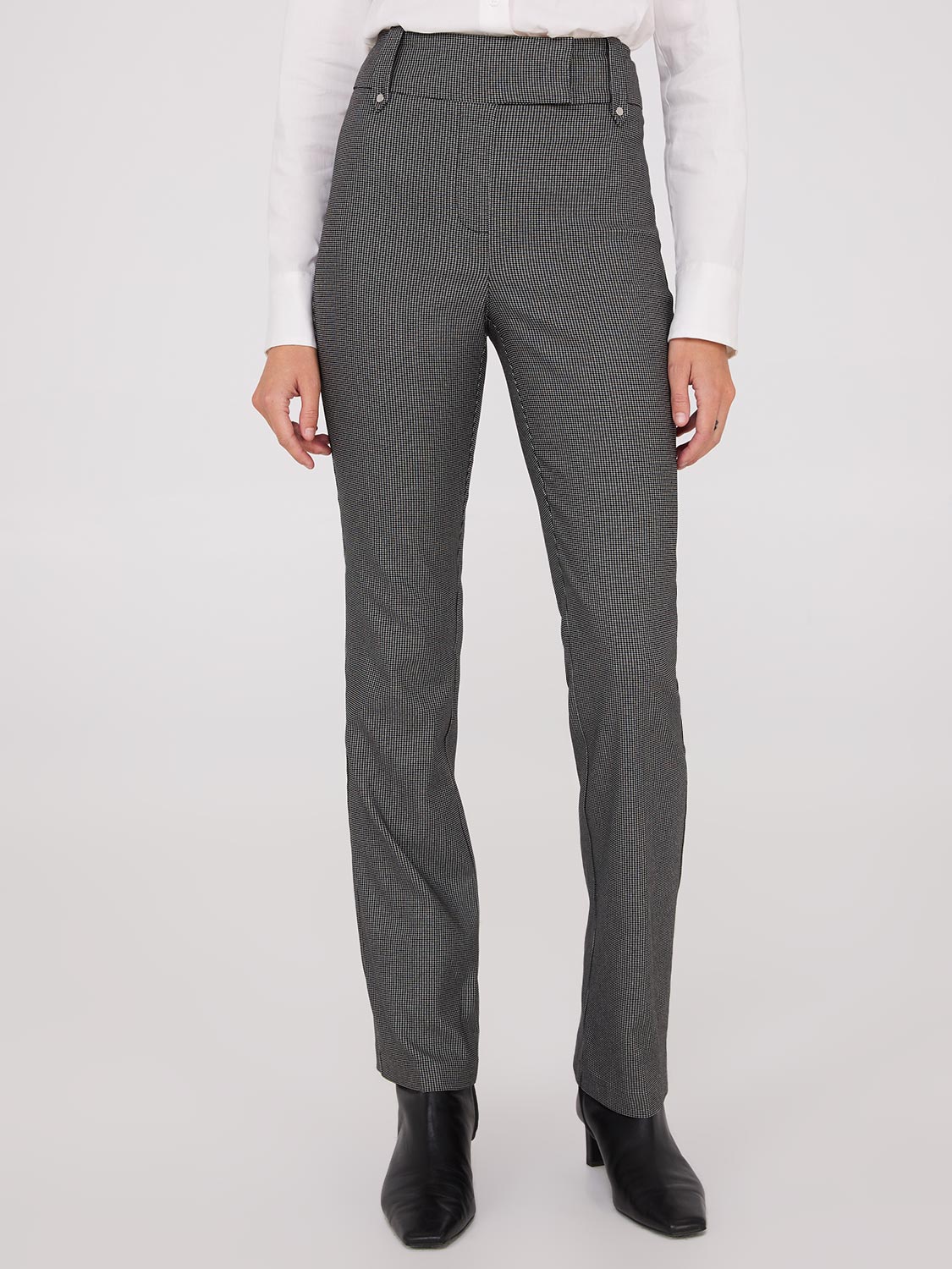 Pantalon bootcut à carreaux