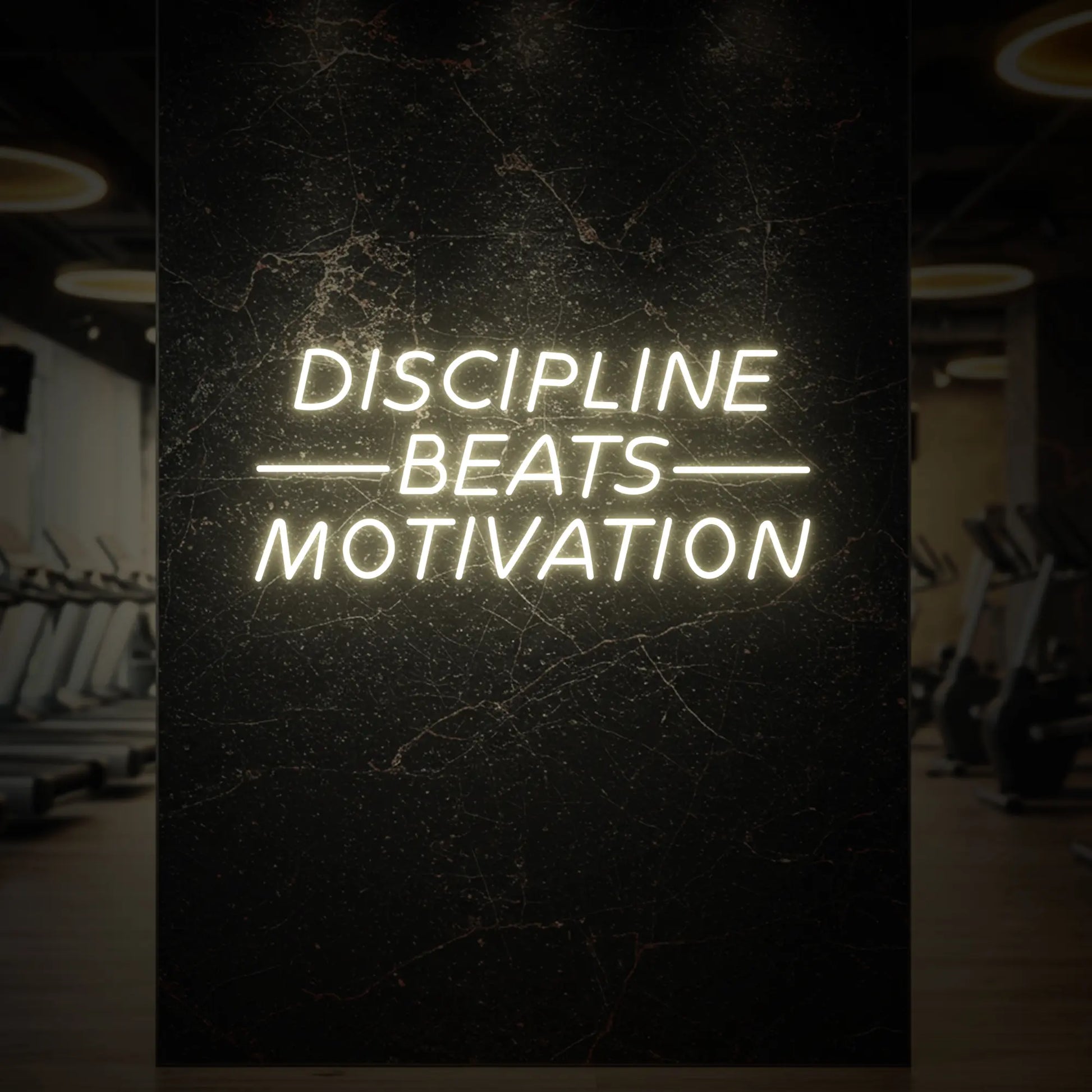 LA DISCIPLINE VAUT LA MOTIVATION - Enseigne lumineuse