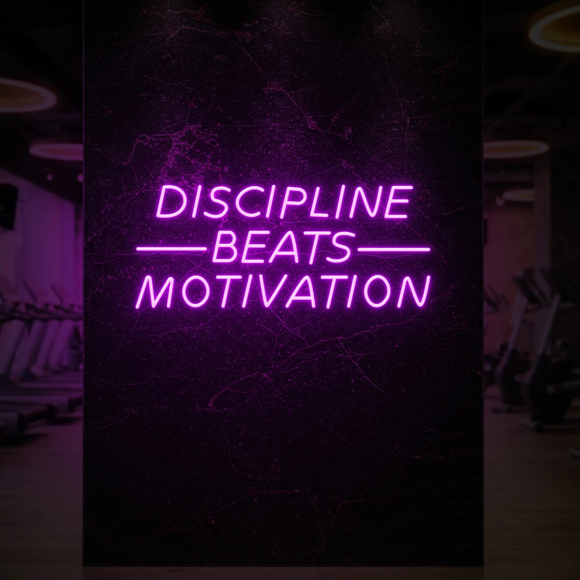 LA DISCIPLINE VAUT LA MOTIVATION - Enseigne lumineuse