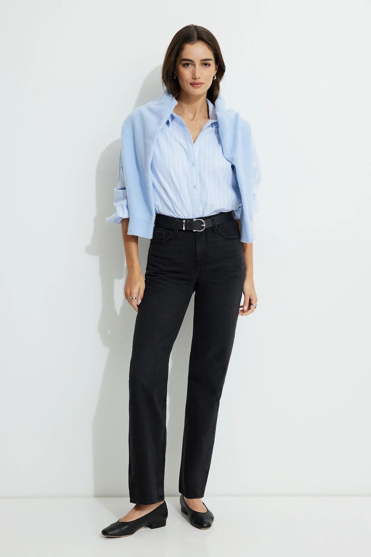 Jean droit taille haute Cara